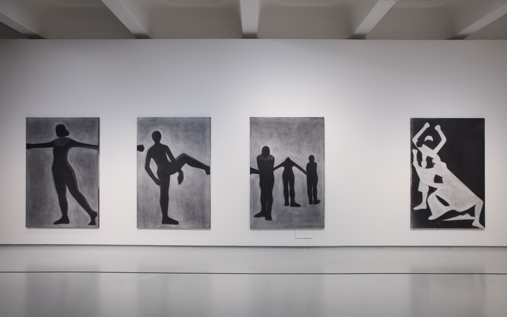 Silke Otto-Knapp, installation view from Michael Clark: Cosmic Dancer , Barbican Art Gallery, London