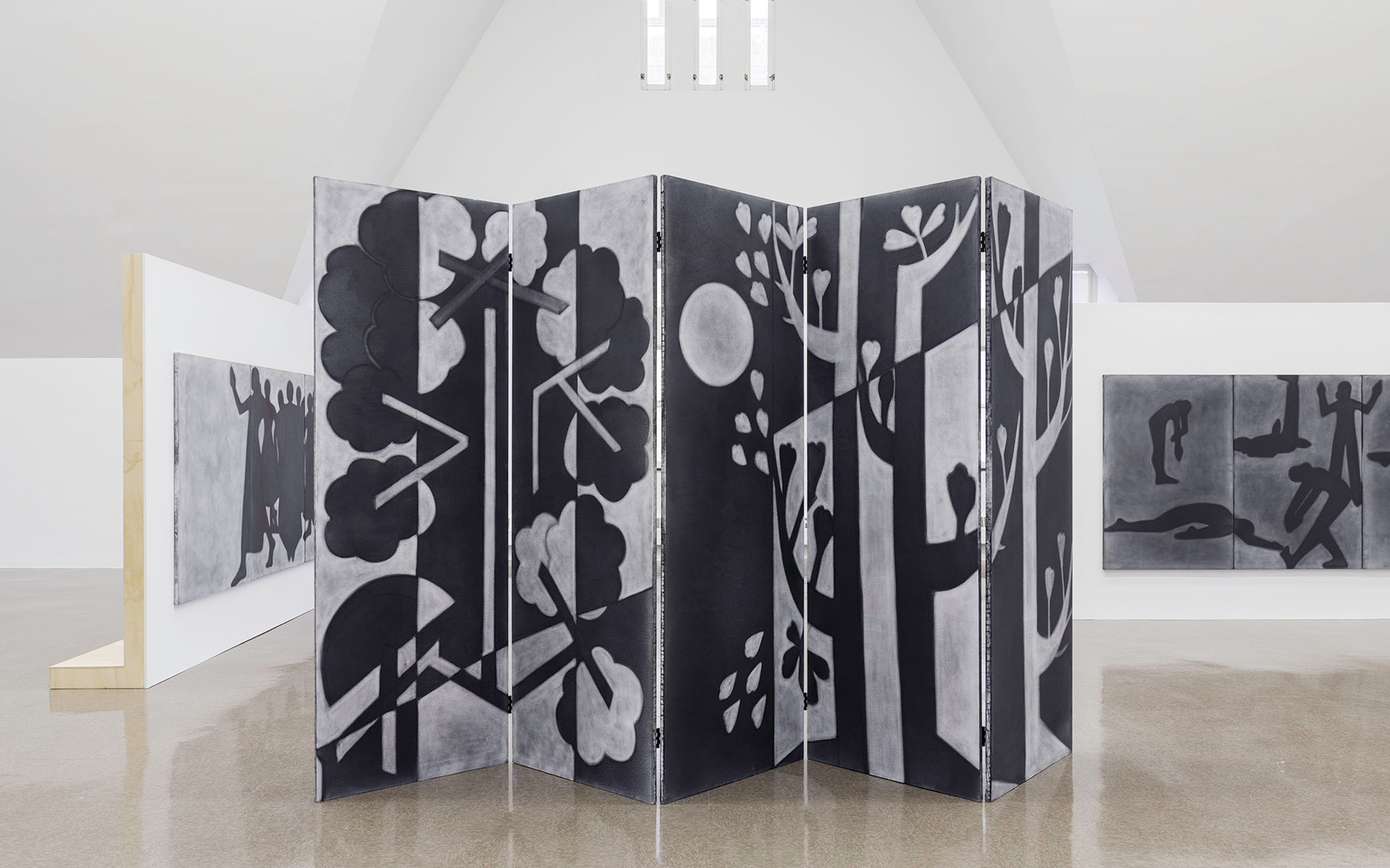 Silke Otto-Knapp, installation view from In the Waiting Room , Renaissance Society, Chicago