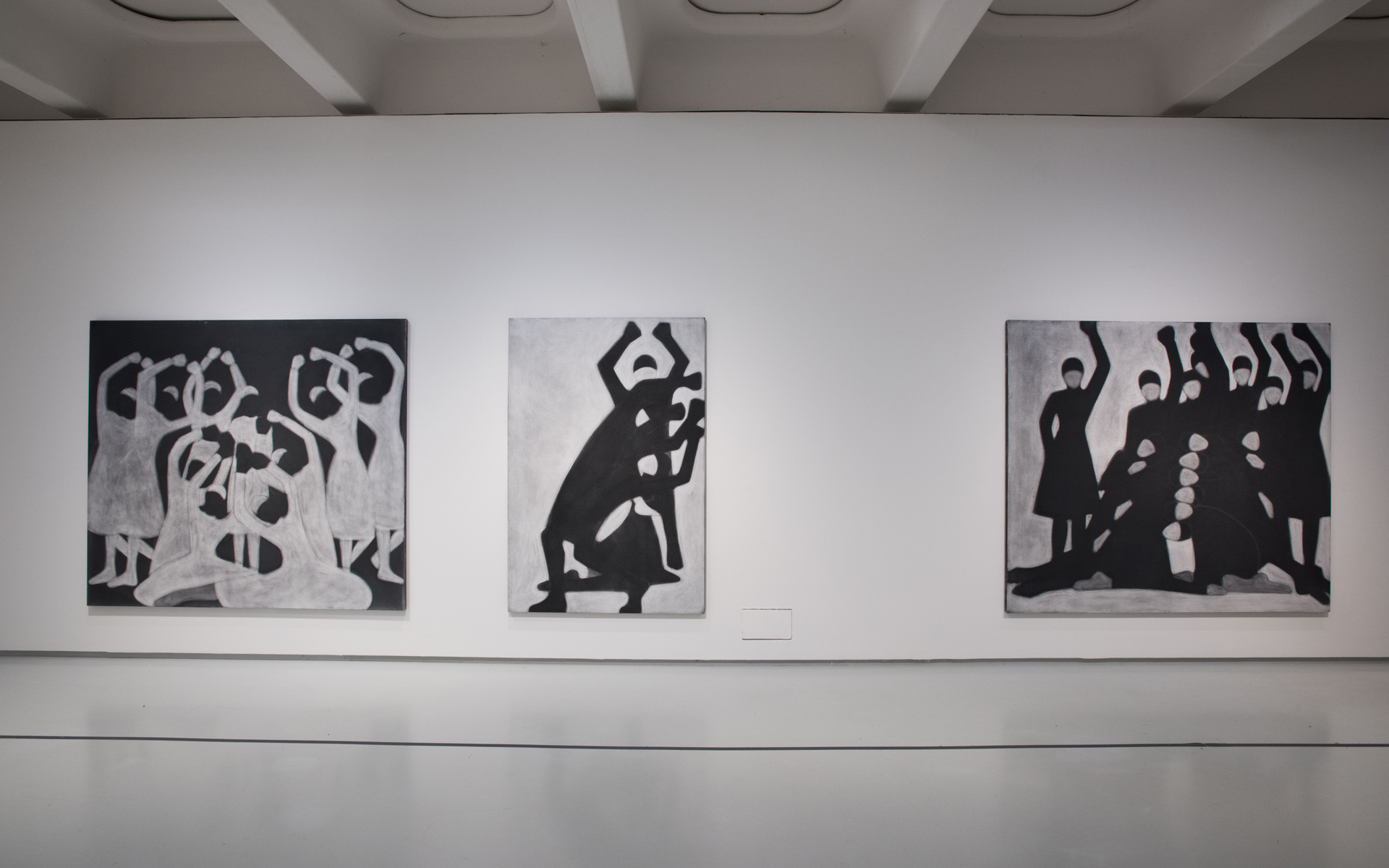 Silke Otto-Knapp, installation view from Michael Clark: Cosmic Dancer , Barbican Art Gallery, London