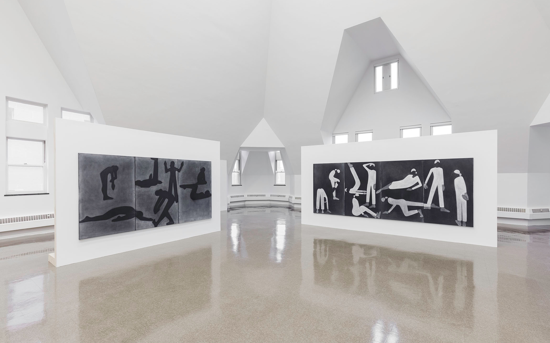 Silke Otto-Knapp, installation view from In the Waiting Room , Renaissance Society, Chicago