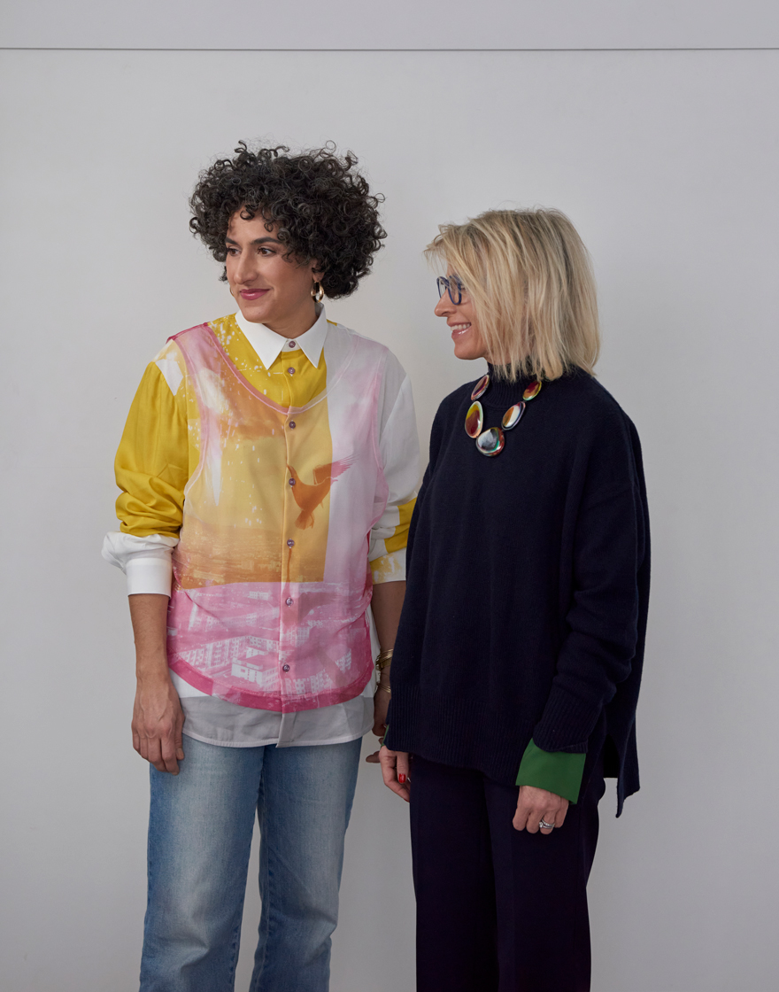 Shirana Shahbazi, Sarah Cosulich (Mutina for Art curator)
